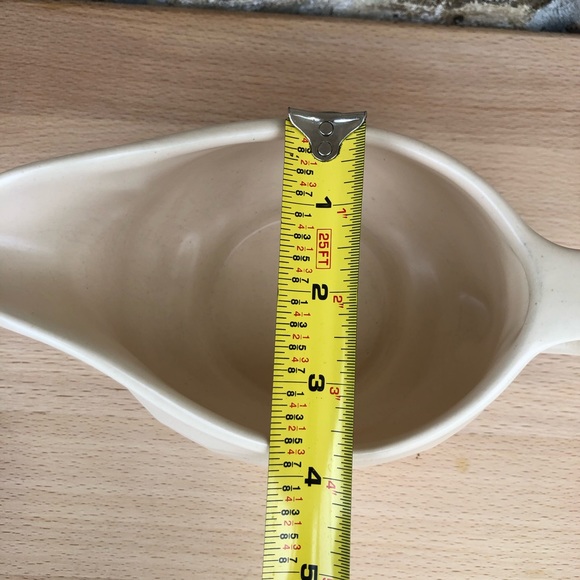 Pfaltzgraff Made Usa No 436 Vintage Pattern Floral Tan Ivory Gravy Boat Server - Picture 10 of 10